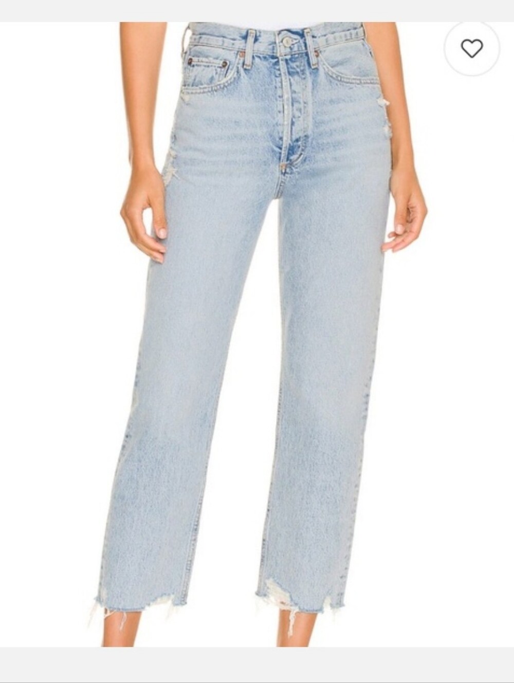 Agolde 90s Crop In NERVE 28 Organic Cotton Like New
